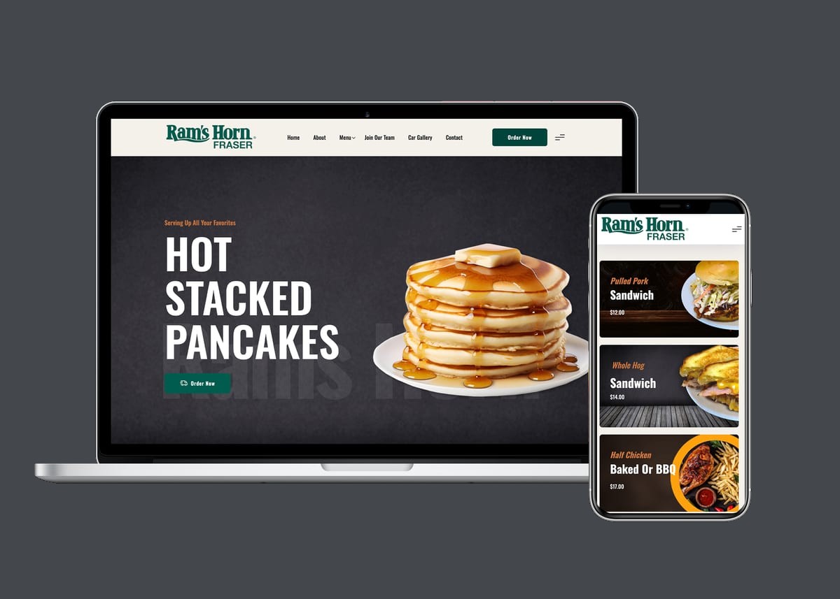 Ram's Horn Fraser — website designed and built by 360 Design Partners