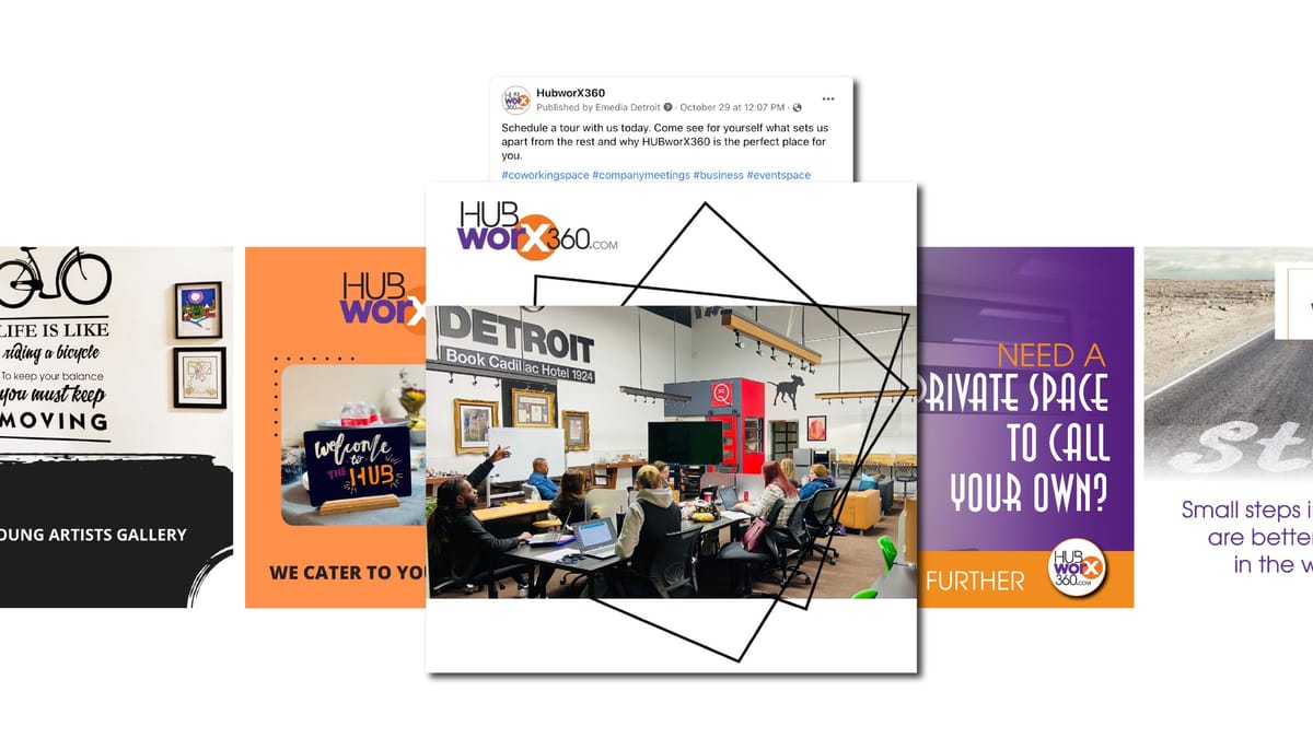 Social media campaign mockups